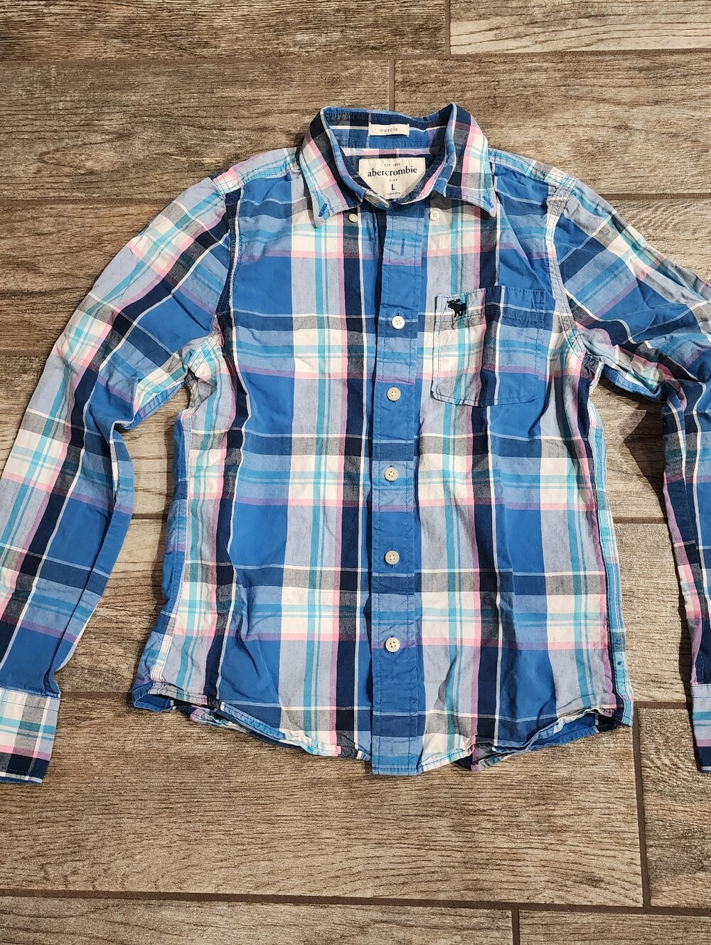 Y2K Abercrombie & Fitch Button Up Shirt Kids Large